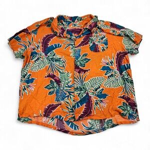 KS Island 5X Plus Tropical Button-Up Camp Shirt